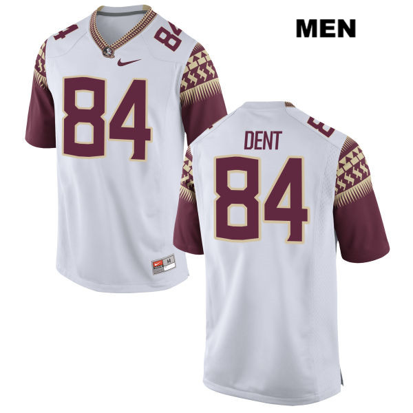 Men's NCAA Nike Florida State Seminoles #84 Adarius Dent College White Stitched Authentic Football Jersey PBR7169VO